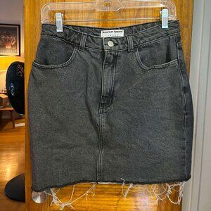 American Apparel denim mini skirt